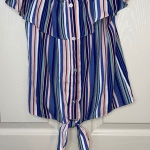 Girls cold shoulder top